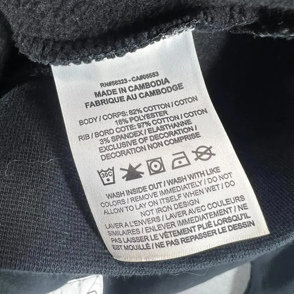 Jordan Sport DNA HBR Fleece Crew Black DC9615-010 Mens‎ Small Sunfaded